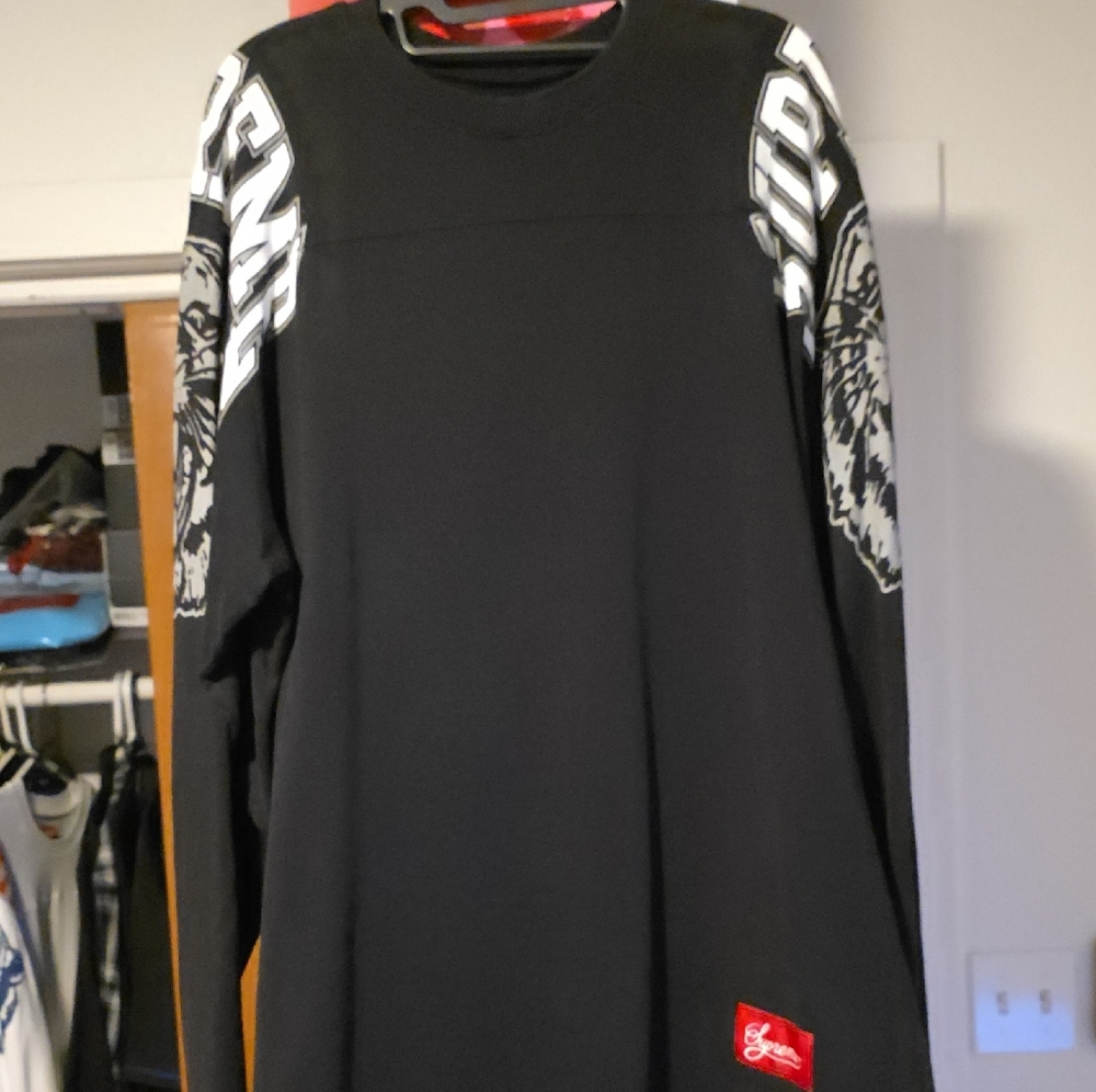 Supreme Black Shirt with Red Logo